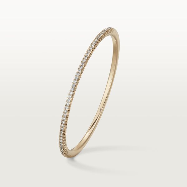 Cartier - Etincelle de Cartier bracelet - Bracelet Woman Gold - Etincelle de Cartier bracelet, 18K yellow gold (750/1000), set with 48 brilliant-cut diamonds totaling 0.60 carats (for size 17). Please note that the carat weight, number of stones and product dimensions will vary based on the size of the creation you order. For detailed information please contact us. Rose Gold Diamond Bracelet, Bracelet Cartier, Cartier Gold, Cartier Panthere, Cartier Bracelet, Luxury Bracelet, Diamond Bangles Bracelet, Gold Bracelet For Women, Forever Jewelry