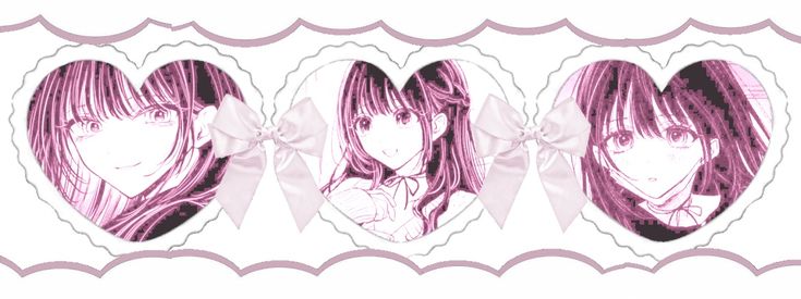 Pink And Red Banner Discord, Pink Anime Twitter Header, Bow Banner Discord, Pink Heart Banner Discord, Kawaii Pink Banner, Rentry Banner Mask, Banner Mask, Kokoa Yoshizaki, Rentry Icons