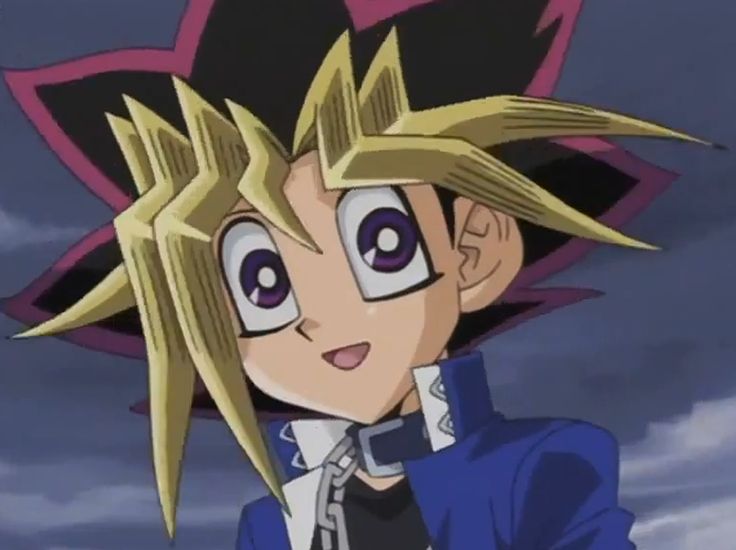 an anime character with blonde hair and big eyes