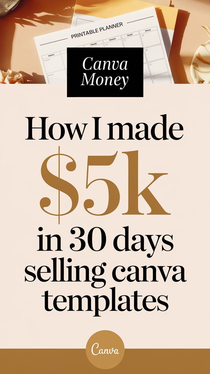 the camera money how i made $ 5k in 30 days selling canvas templates