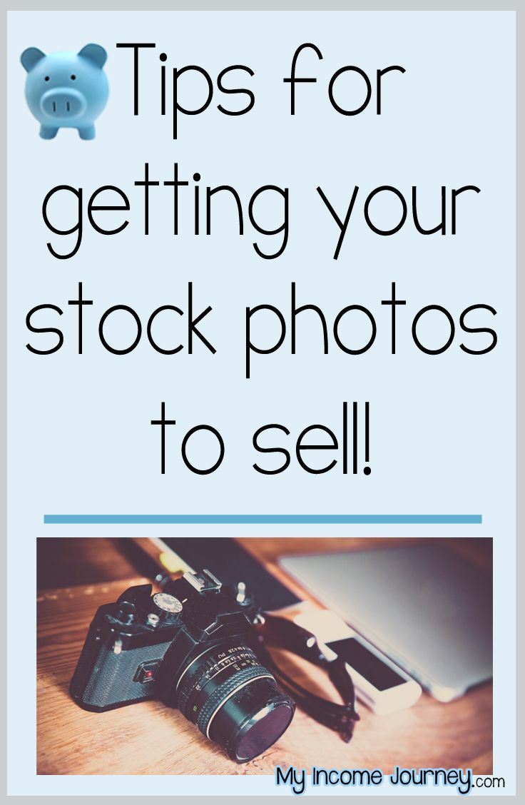 a camera with the words tips for getting your stock photos to sell