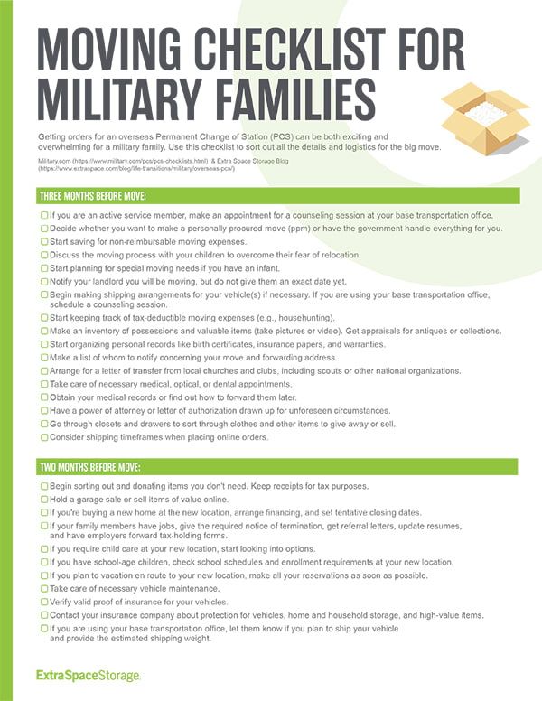 Moving Tips from Military Wives: How to Adjust to a New Home Moving Out Checklist, Military Wives, Moving Hacks Packing, Moving Expenses, Extra Space Storage, Military Move, Moving Cross Country, Moving Checklist, Packing To Move