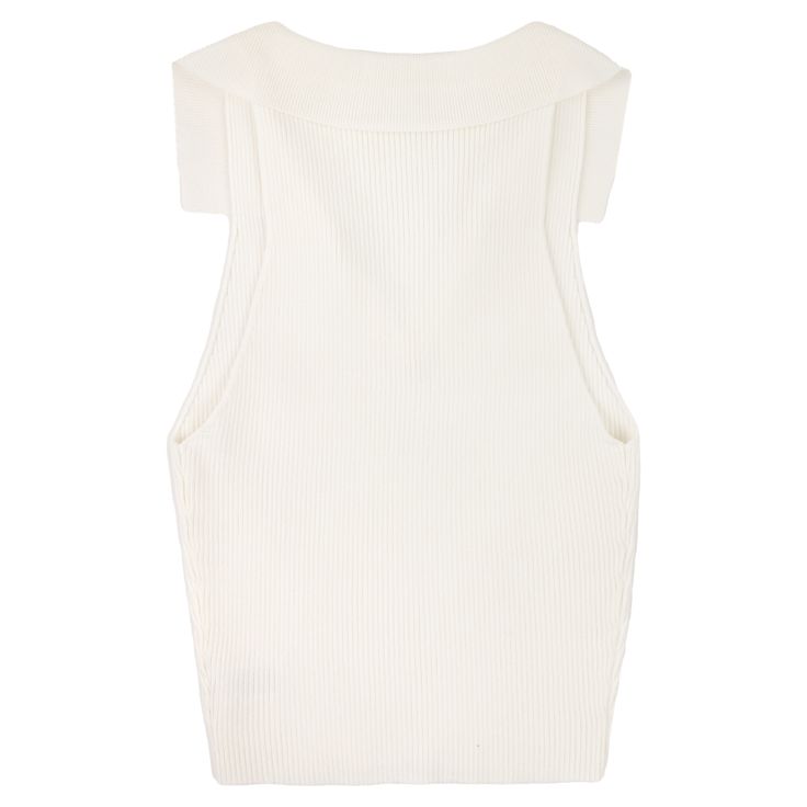 Elevate your wardrobe with our Collared Ribbed Tank Top. This versatile white top features a flattering ribbed texture and a classic collared design. Perfect for any occasion, this top effortlessly combines style and comfort for a timeless look. Upgrade your outfit with this must-have piece! - Brand: Double Zero - 72% Viscose/28% Polyester - Hand Wash Cold/Dry Flat Double Zero, Ribbed Tank Top, Ribbed Texture, Ribbed Tank, White Top, White Tops, Hand Wash, Tank Top, Off White