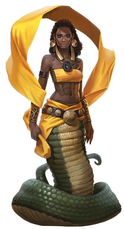 an image of a woman in costume with a snake around her neck and hands on her hips