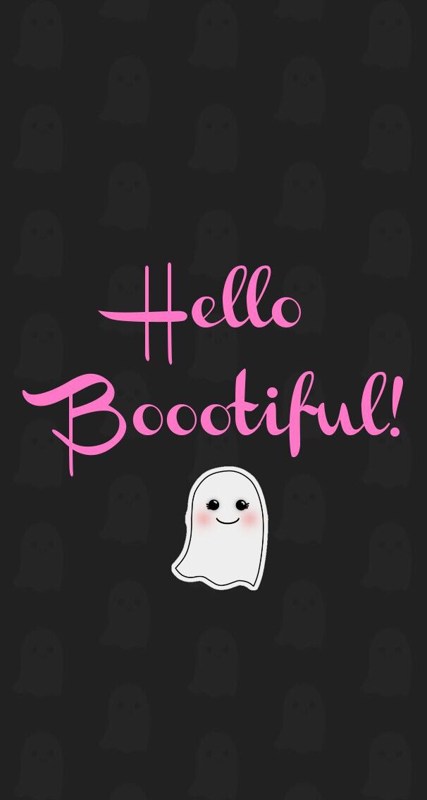 a black background with pink lettering that says hello boostife on it and a ghost face