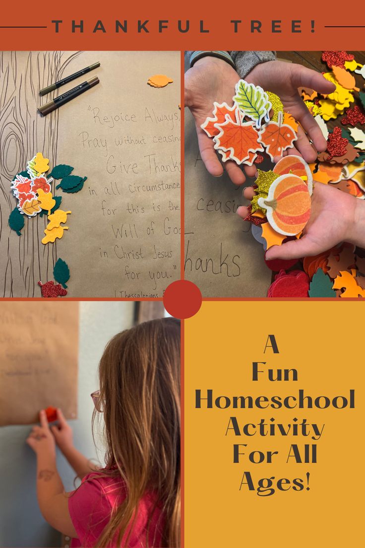 a collage of photos with the words fun homeschool activity for all ages