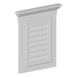 an image of a white door with shutters on the outside and top part of it