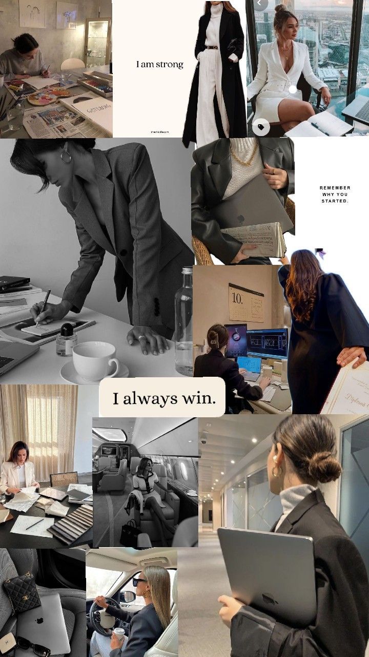 a collage of photos with people working on laptops and other things in the background