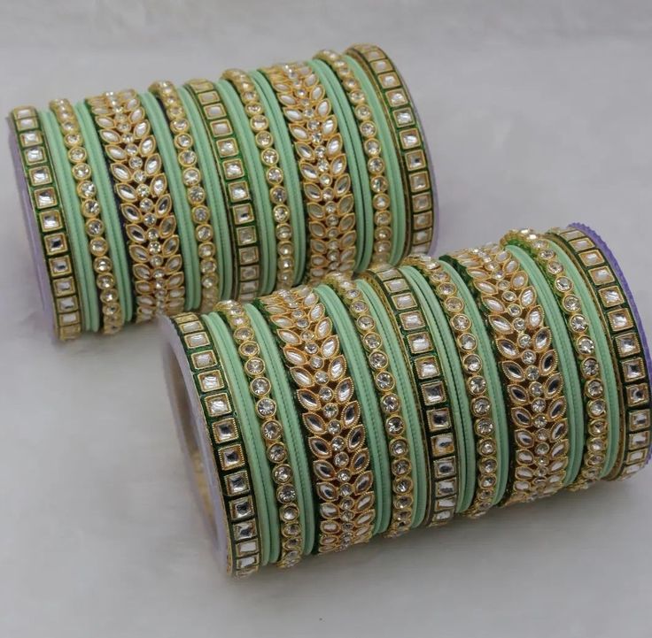 Bangles For Daily Wear, Embroidery Bangles, Tread Bangles, Aari Bangles, Silk Thread Earrings Designs, Pink Bangles, Fancy Bangles, Bangles Collection, Traditional Bangles