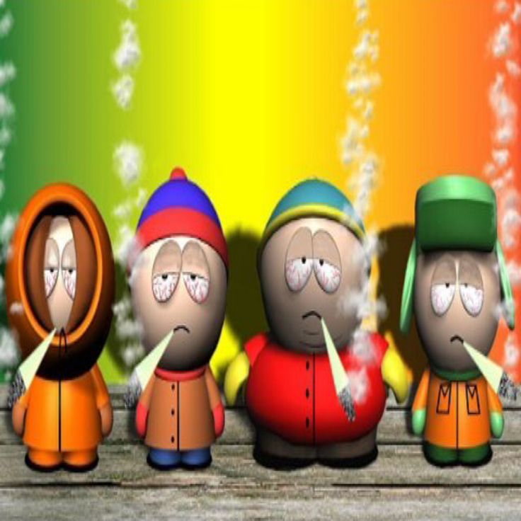 three cartoon characters are standing in front of a rainbow colored background with the caption just chillin