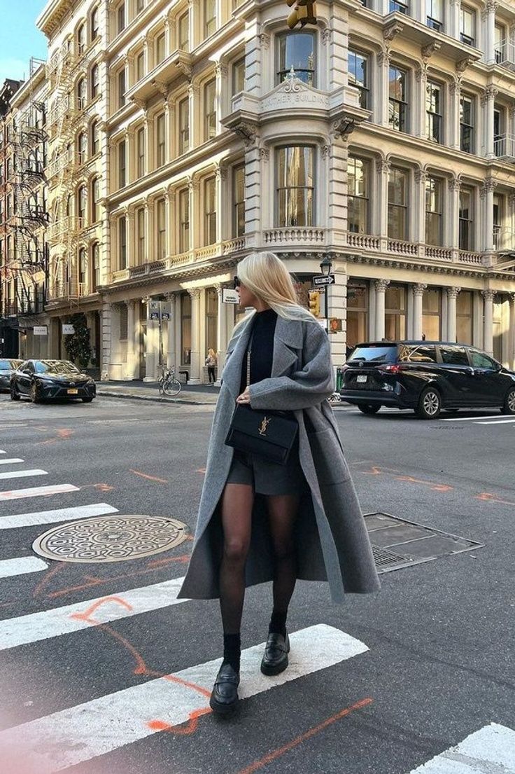 Recent outfit roundup: NYC edition ✨ If you're wondering what to wear in New York in the winter, use this as inspiration! I love wearing tights with loafers, and this grey wool coat is perfect for romping around the city. Outfit details always linked so tap to shop this look and don't forget to browse my LTK for more winter outfit inspo!! Outfits With Wool Coat, Trench Coat Going Out Outfit, New York Aesthetic Winter Fashion, New York City Outfits Christmas, Winter Outfit Grey Coat, Christmas City Outfit, New York Fashion December, Grey Coats Outfit, Thanksgiving Nyc Outfit