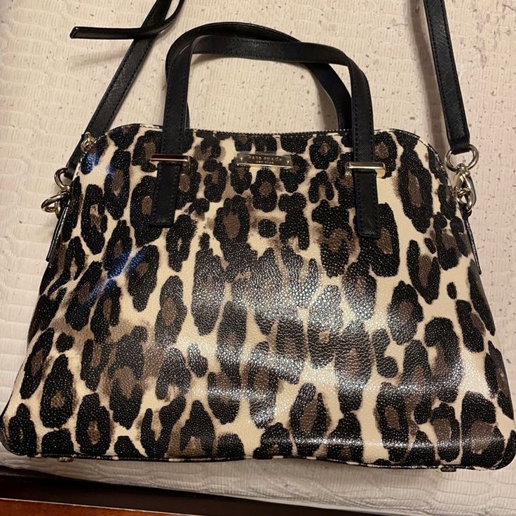 Nwt Leopard Print Handbag Kate Spade Designer Tote Satchel, Designer Kate Spade Tote Satchel, Designer Kate Spade Satchel For Everyday Use, Kate Spade Satchel Shoulder Bag For Shopping, Designer Kate Spade Shoulder Bag Satchel, Designer Kate Spade Satchel Bag, Kate Spade Designer Double Handle Shoulder Bag, Luxury Handheld Kate Spade Bag, Designer Kate Spade Tote Bag