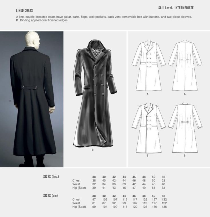 an image of a woman's coat and jacket sewing pattern, with instructions to make it