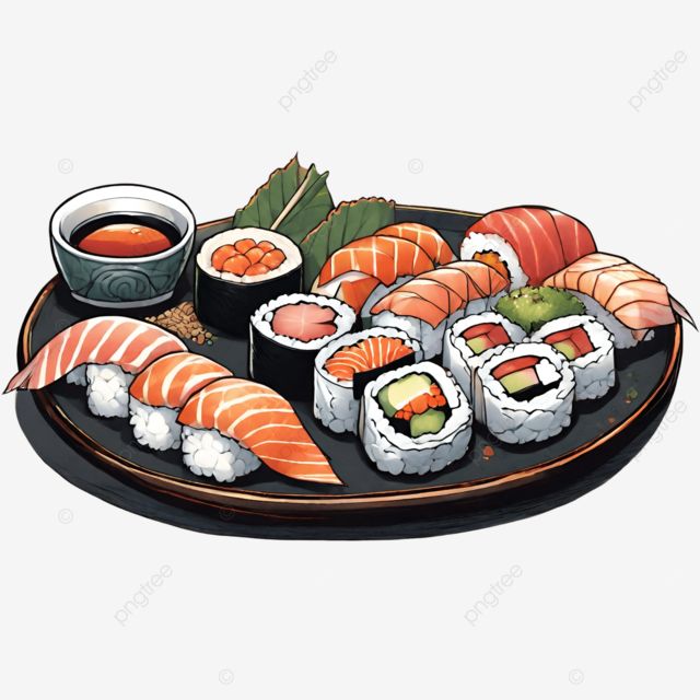 cartoon sushi cartoon sushi sushi platters sushi illustration png Sushi Art Illustration, Sushi Images, Sushi Png, Sushi Clipart, Cartoon Sushi, Delicious Food Ideas, Japanese Core, Sushi Illustration, Sushi Drawing