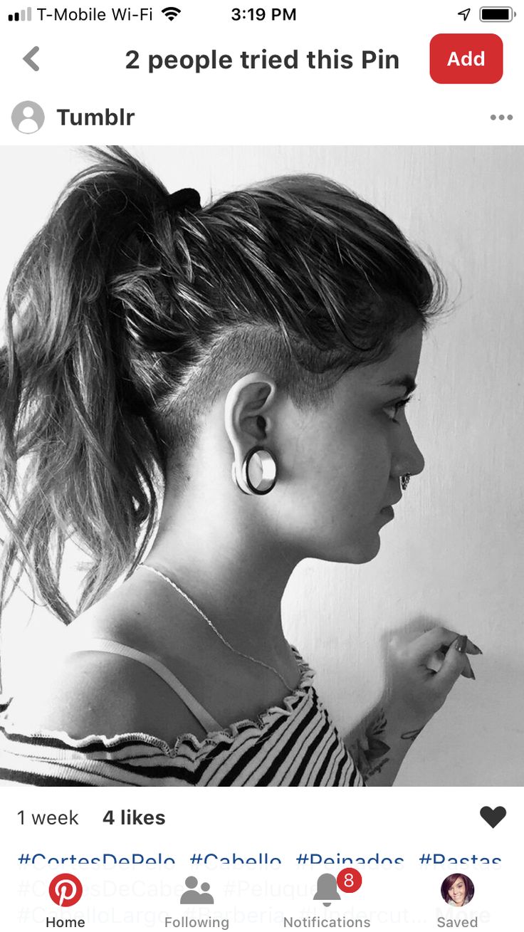 Side Shave Undercut Long Hair, Shaved Sides Long Hair For Women, Sideburn Style Women, Sides Of Head Shaved Long Hair, Long Hair Undercut Women Styles, Undercut With Side Shave, Side And Undercut Long Hair, Women’s Under Cut Hair, Low Undercut Long Hair