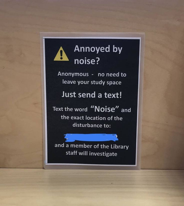 there is a sign on the shelf that says, annoyed by noise?