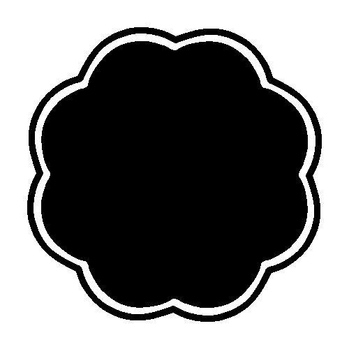 a black and white silhouette of a flower