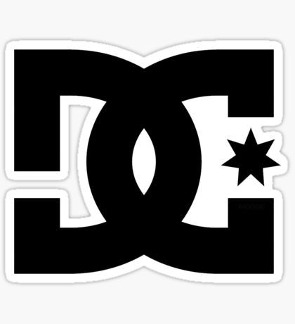 the dc logo with stars sticker