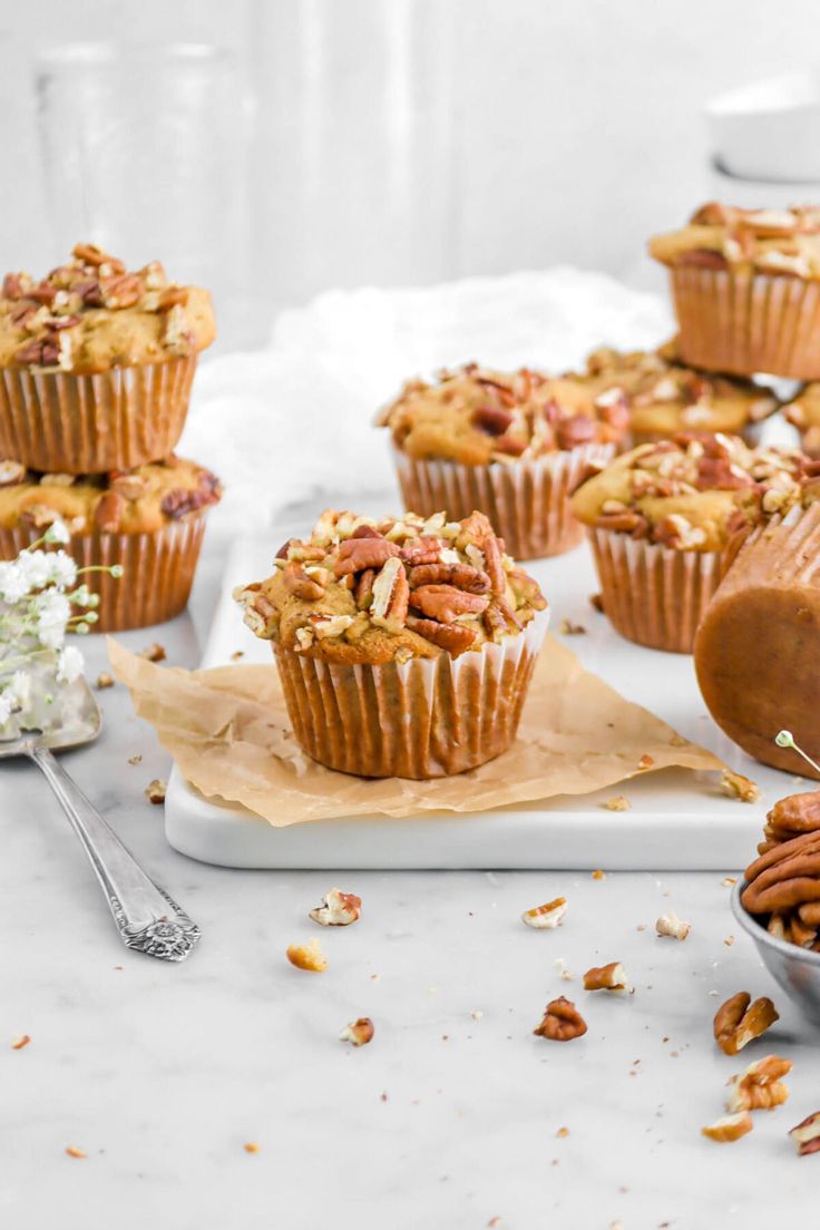 the perfect fall breakfast southern pecan pie muffins