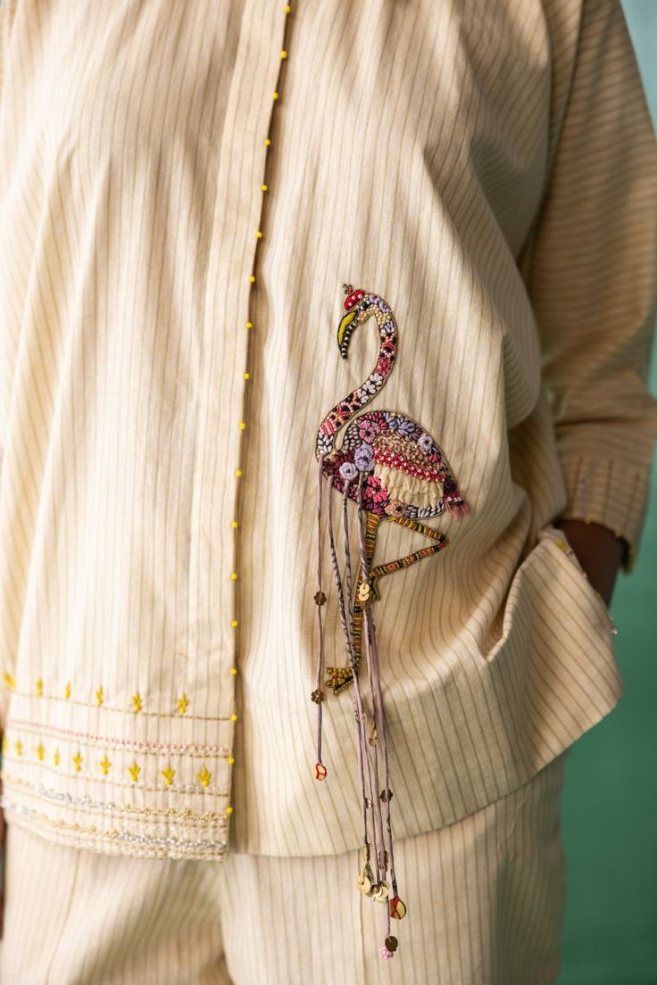 Applique artistry and sustainability fuse in Archana Jaju's new 'Raahi' collection - LuxuryFacts: News, Reviews, Features on Luxury Lining Shirts Women, Archana Jaju, Co Ords Outfits, Pant Women, Pant For Women, Handmade Embroidery Designs, Embroidery On Clothes, Designer Dresses Casual, Boutique Dress Designs