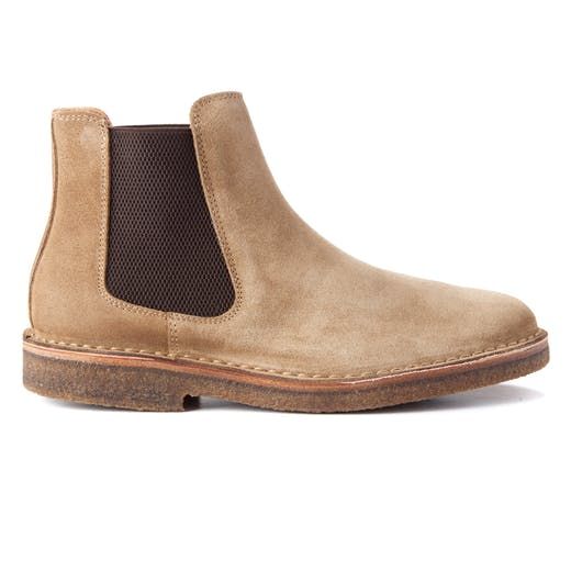 Astorflex Bitflex Chelsea - Stone Casual Chelsea Boots In Calf Leather With Plain Toe, Casual Calf Leather Slip-on Chelsea Boots, Casual Slip-on Chelsea Boots In Calf Leather, Casual Slip-on Calf Leather Boots, Casual Goodyear Welted Chelsea Ankle Boots, Goodyear Welted Suede Boots With Round Toe, Casual Chelsea Ankle Boots With Goodyear Welt, Suede Boots With Goodyear Welted Round Toe, Classic Leather Slip-on Desert Boots