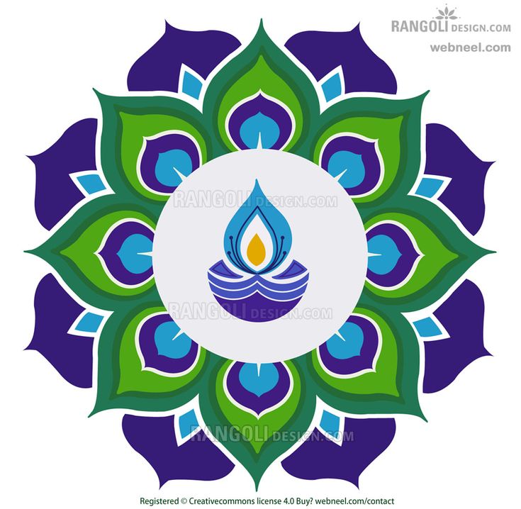 a blue and green flower with a lit candle in the center on top of it