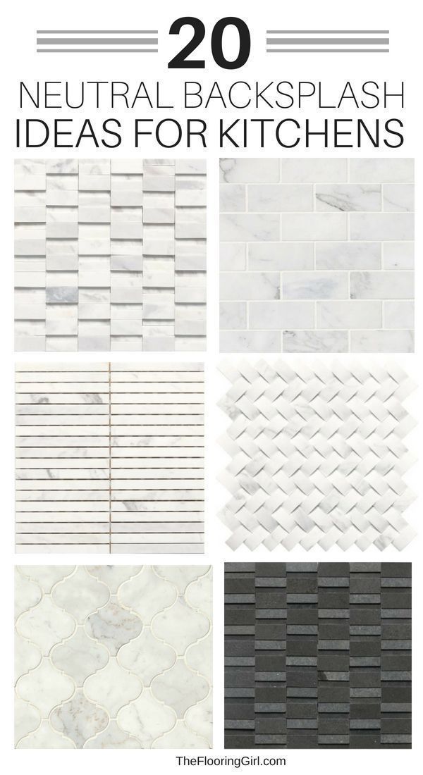 the top 20 neutral backsplash ideas for kitchen walls and flooring in white marble