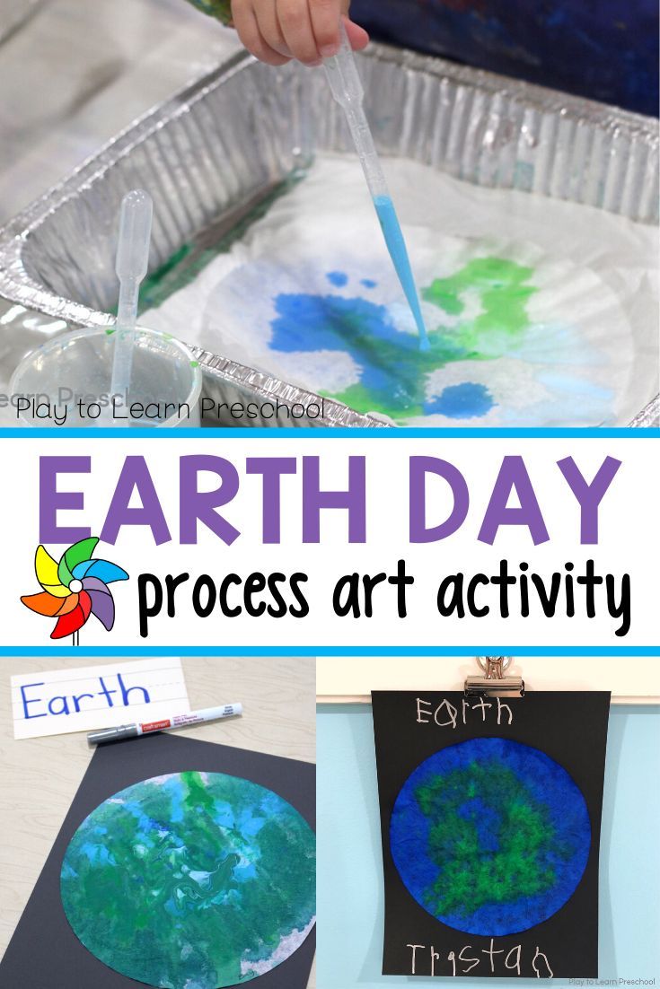 earth day process art activity for kids