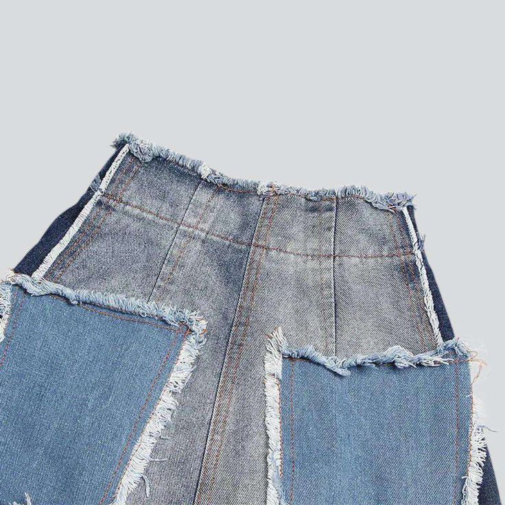 Add a dash of high-end couture to your wardrobe with the new 2023 Spring-Summer Collection of ultra-high-waisted. baggy women's jeans! Crafted with patchwork details and a distinctive waistband. these jeans are sure to make a statement wherever you go. Featuring a zipper & button closure. these jeans promise a perfect fit while also ensuring durability and unparalleled style.Why You'll Love It Fashion Forward: Make a statement in these unique and fashion-forward jeans. Patchwork Perfection: Craf High-waist Patchwork Pants For Summer, High Waist Patchwork Pants For Summer, Summer Patchwork Denim Pants, Summer Denim Pants With Patchwork, Summer Denim Patchwork Pants, Trendy Medium Wash Patchwork Bottoms, Denim Blue Patchwork Flare Jeans For Spring, Spring Denim Blue Patchwork Flare Jeans, Denim Blue Flare Jeans With Patchwork For Spring