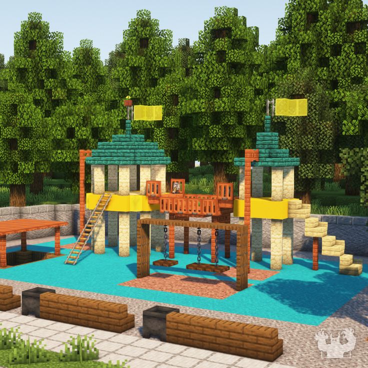 an image of a play area in minecraft