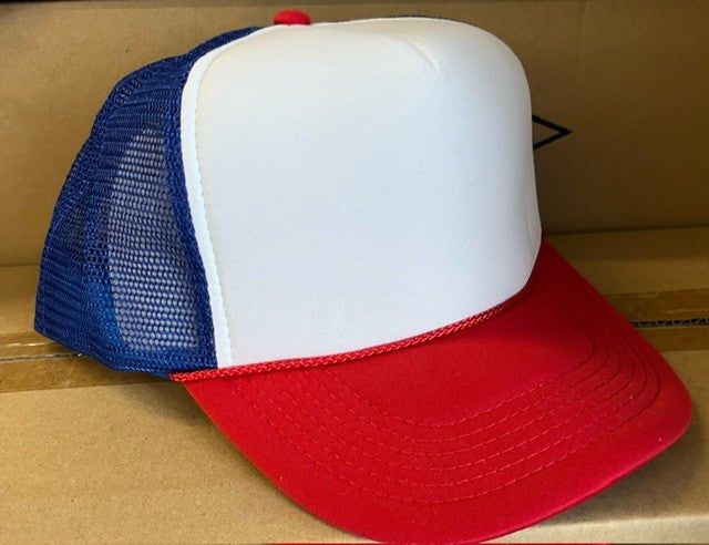 Add some truckin' style to your wardrobe with this cool trucker hat! Perfect for blocking out the sun while cruising down the highway or just chilling with friends. Its breathable mesh back and adjustable strap ensure a comfortable fit. Step up your hat game with this trucker hat today! Summer Trucker Baseball Cap, Red Trucker Hat For Outdoor, Summer Mesh Trucker Hat For Sports Events, Mesh Hats For Sports Events In Summer, Summer Mesh Hat For Sports Events, Summer 5-panel Snapback Hat For Sports Events, 5-panel Snapback Hat For Summer Sports, 5-panel Snapback Hat For Sports Events In Summer, 5-panel Snapback Hat For Sports Events