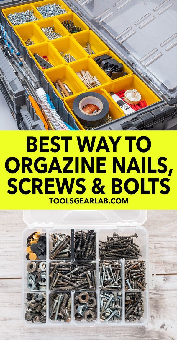 Best Way To Organize Nails And Screws Screws Organization Ideas, Nail Organization, Garage Organization Tips, Garage Tool Organization, Lexington Home, Nails And Screws, Garage Tools, How To Organize, Garage Organization