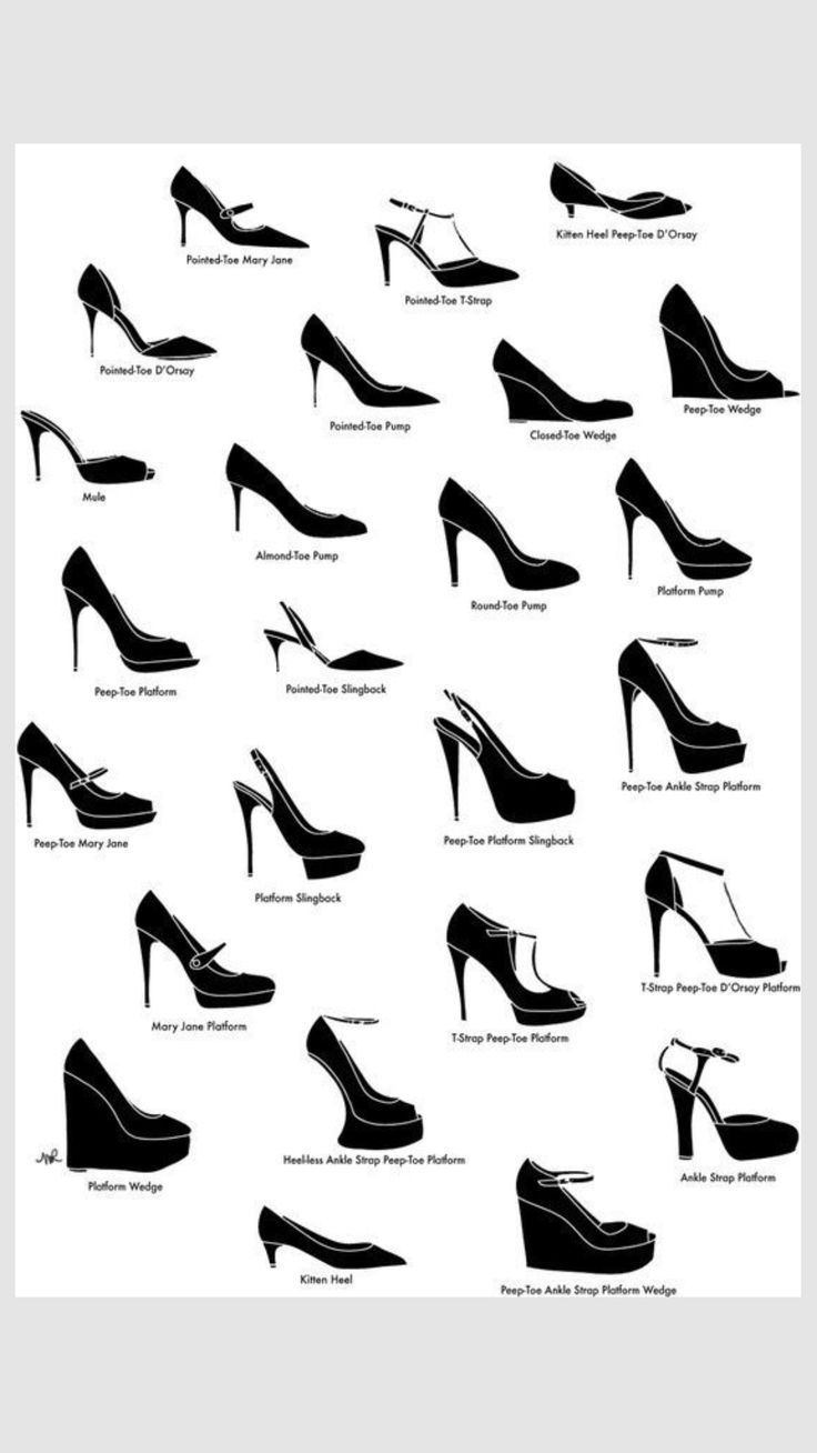 Talon Talon Name, Different Heels Types, Heel Type, Heels Types, Heels Name, Heels Chart, Different Types Of Heels With Names, Types Of Heels With Names, Types Of Heels Chart