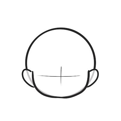 a line drawing of a man's head