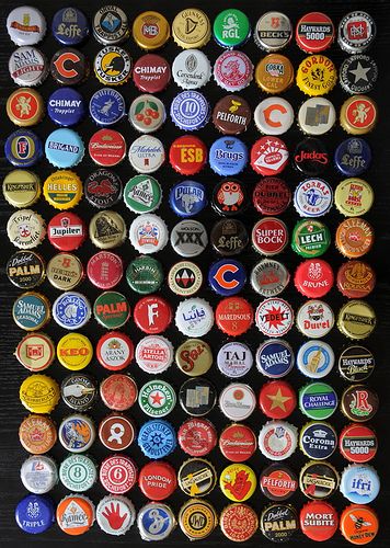 many different types of beer bottle caps