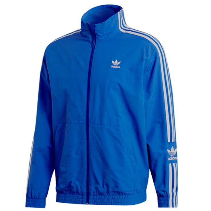 Brand New With Tag Adidas Originals Track Jacket Full Zip Blue Bird/White Ed6093 Small/Medium Blue Streetwear Outerwear With Three Stripes, Blue Stripe Outerwear For Streetwear, Adidas Blue Track Jacket For Streetwear, Blue Three Stripes Track Jacket For Fall, Casual Blue Adidas Outerwear, Classic Long Sleeve Track Jacket For Spring, Blue Adidas Track Jacket For Winter, Adidas Blue Track Jacket For Winter, Adidas Blue Track Jacket For Spring