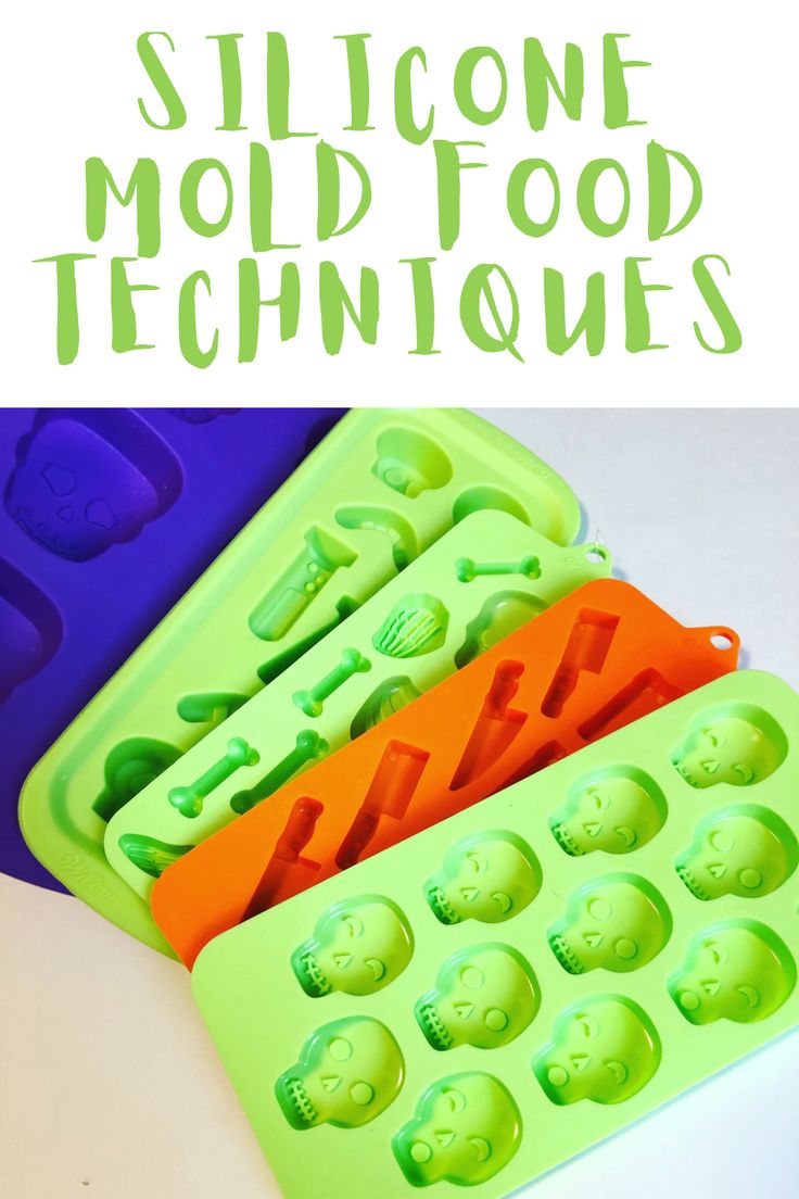 an ice tray filled with plastic molds and the words, how to make molded mold techniques