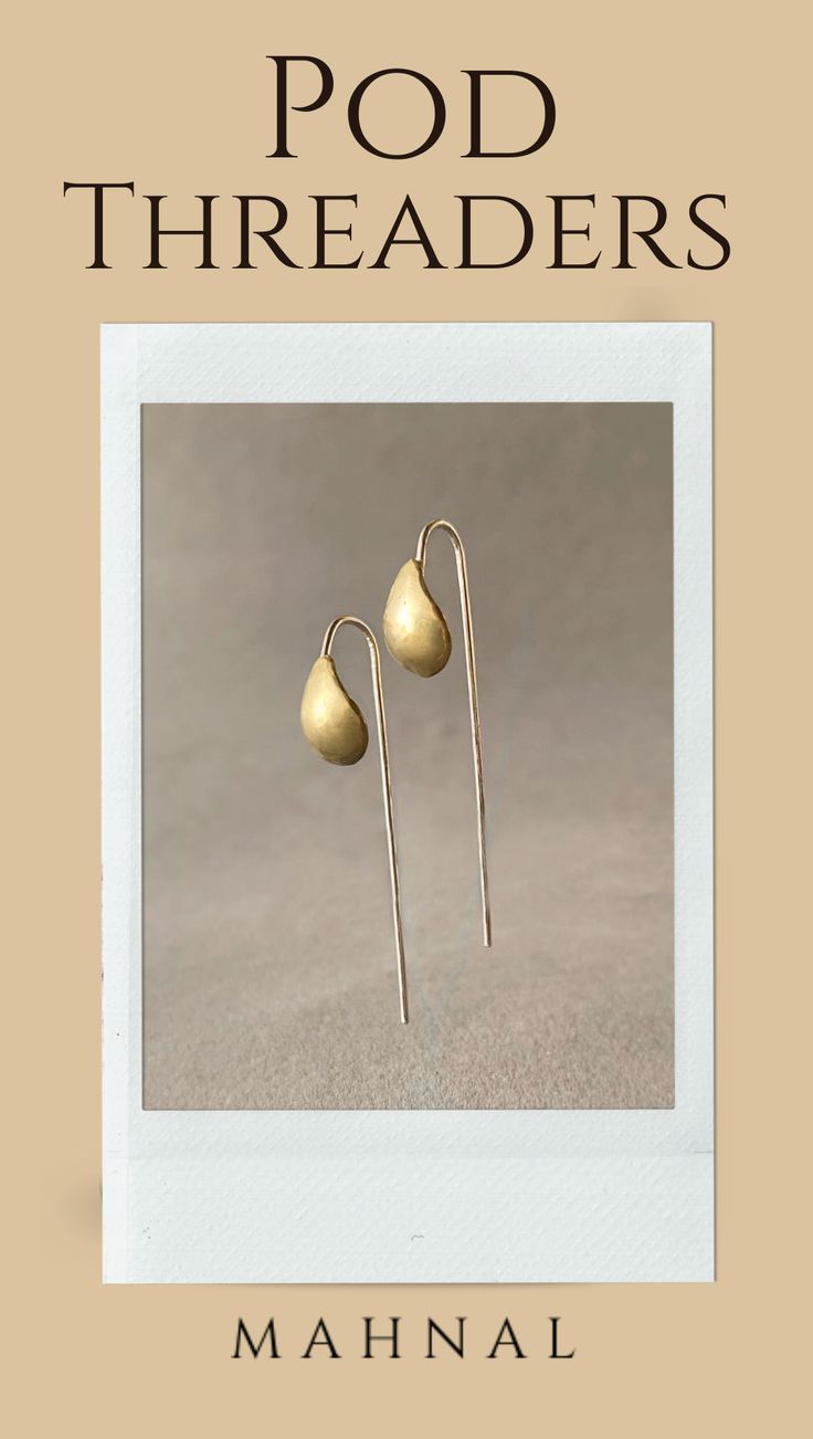 The Pod Threaders were named because of their shape but inspired by the process of germination.These 'pod' shaped earrings are timeless in their elegance and delicacy. Enjoy the effortlessness of threaders by sliding them in securely, no earring backs necessary. Sister style to the pod ring and earrings. Adjustable Pierced Threader Earrings For Everyday, Adjustable Threader Earrings For Everyday, Gold Teardrop Threader Earrings, Gold Teardrop Threader Pierced Earrings, Adjustable Teardrop Wrap Earring, Adjustable Teardrop Linear Earrings With Ear Wire, Everyday Adjustable Teardrop Linear Earrings, Minimalist Single Drop Earring As Gift, Minimalist Single Drop Earring For Gift