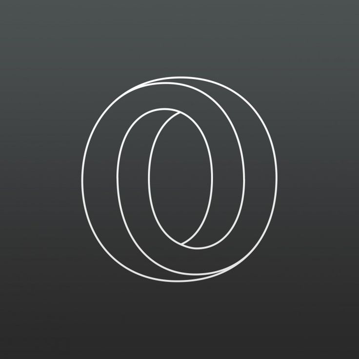 a white circle on a black background with the letter o in it's center