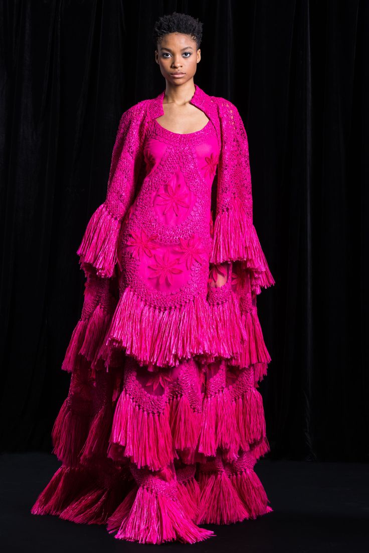 Tiered Raffia Gown Style: PF23-044G Fabrication: Net Lining: 1 Layer of Double Georgette Spot clean only Kenya Fashion, Elegant Bridal Gown, Gown Style, Layering Outfits, Caftan Dress, Pink Outfits, Sweater Fashion, Luxury Outfits, Aesthetic Fashion