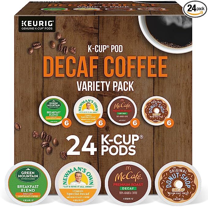 Keurig Decaf Variety Pack, Keurig Single Serve K-Cup Pods, 24 Count #coffee #decaf Best Freeze Dried Food, Green Mountain Coffee, Light Roast Coffee, Decaffeinated Coffee, Coffee Varieties, Keurig K Cup, Medium Roast Coffee, Single Serve Coffee Makers, Decaf Coffee