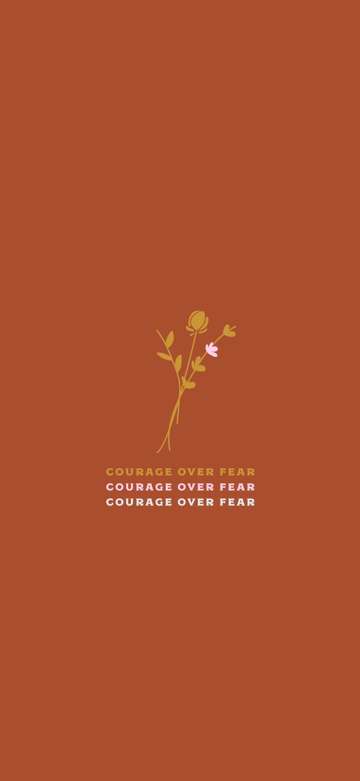 New Phone Wallpapers, Minimal Tattoos, Fear Quotes, We Bare Bears Wallpapers, Walk In Love, Courage Quotes, Wallpaper Girly, Fear Of The Unknown, Words Wallpaper