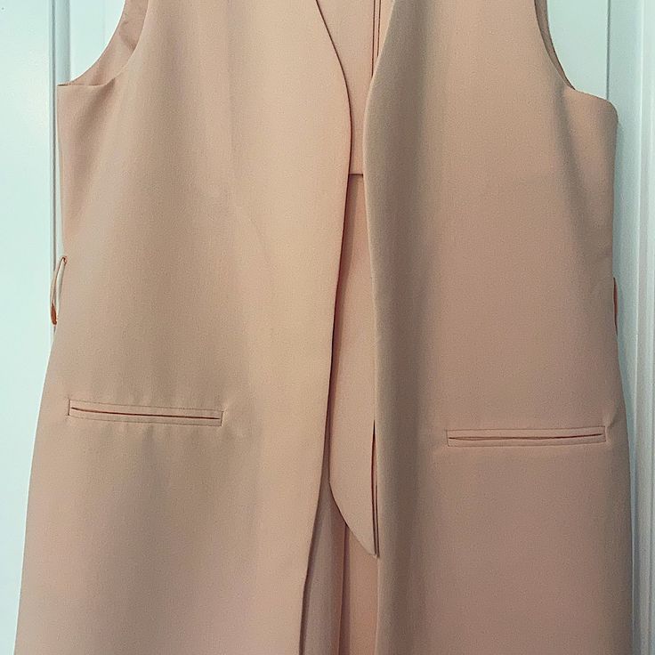 Light Pink Sleeveless Vest Jacket Career Wear By Cato. New Without Tags. Spring Outerwear Vest For Layering, Spring Layering Vest Outerwear, Elegant Sleeveless Spring Outerwear, Chic Sleeveless Outerwear For Layering, Sleeveless Vest For Spring Workwear, Sleeveless Workwear Vest For Spring, Spring Sleeveless Workwear Vest, Elegant Spring Vest Outerwear, Elegant Sleeveless Outerwear For Layering