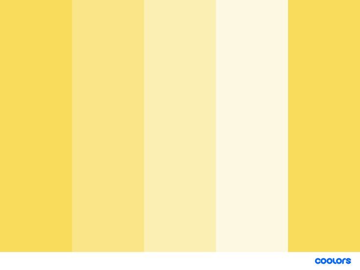 a yellow and white color scheme with different shades