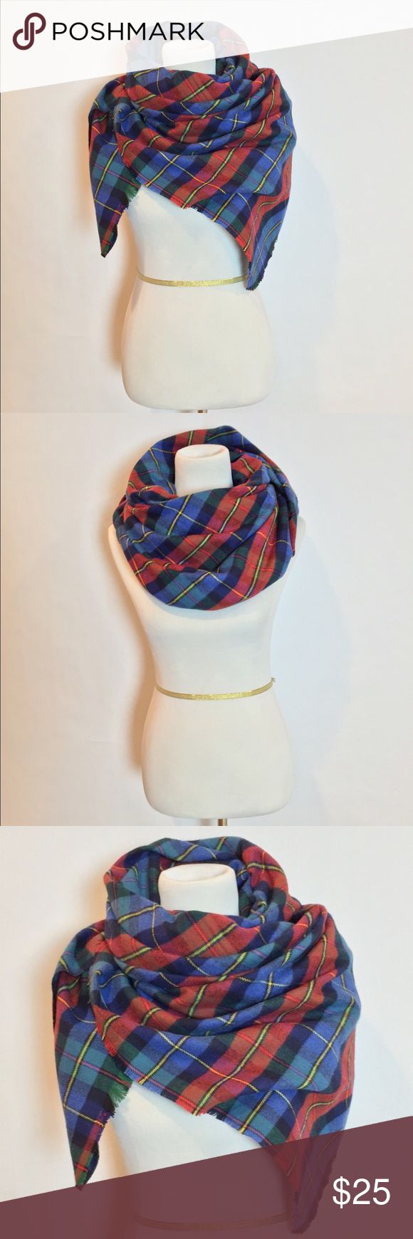 Plaid Tartan Flannel Blanket Scarf PLAID BLANKET SCARF NWOT » The perfect fall accessory » Fringe detailing on edges » Super soft and cozy » Drapes effortlessly with no wrong side » Use it as a scarf, lap blanket, or shawl » Made from 100% cotton flannel Accessories Scarves & Wraps Blanket Scarf Plaid, Plaid Blanket Scarf, Plaid Blanket, Lap Blanket, Fall Accessories, Blanket Scarf, Cotton Flannel, Flannel Blanket, Scarf Wrap