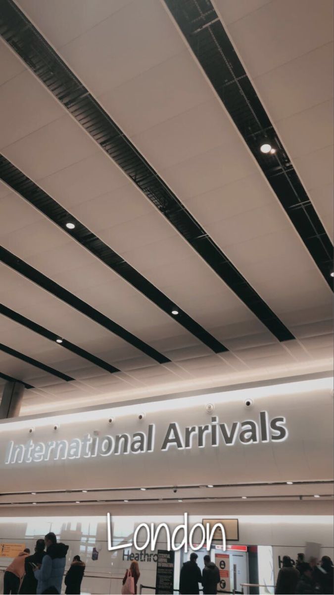 people are standing in line at the international arrivals area for london's new terminal