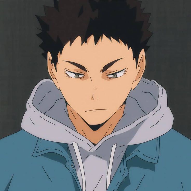 an anime character wearing a hoodie looking at the camera