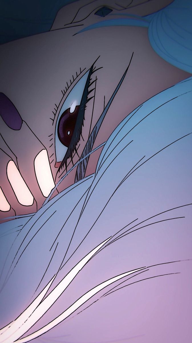 an animated image of a woman's eye with long lashes and large eyelashes on her face