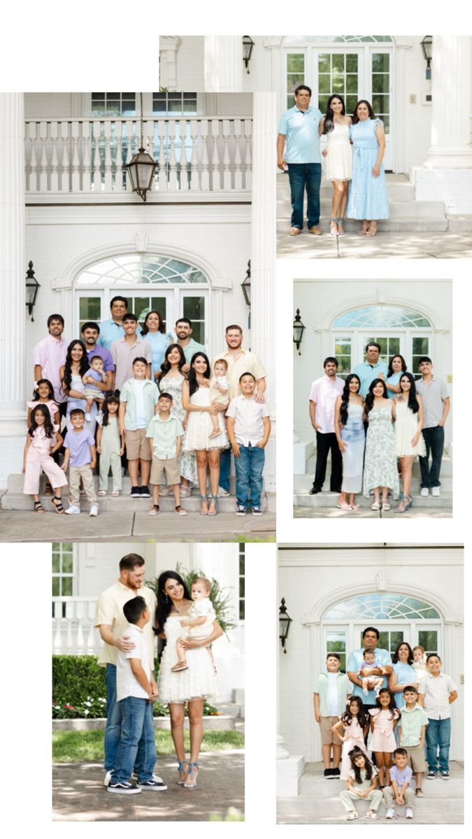 Family photo each family wore a pastel color Family Photo, Pastel Colors, Family Photos, Pastel, How To Wear, Color