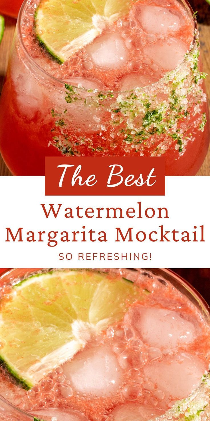 the best watermelon margarita mocko cocktail recipe so refreshing and easy to make